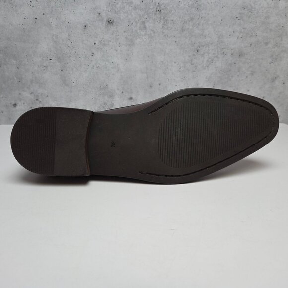 Black Brown 1826 Cambridge Calfskin Leather Loafers Size 8 Mens Dress Shoes main image 5